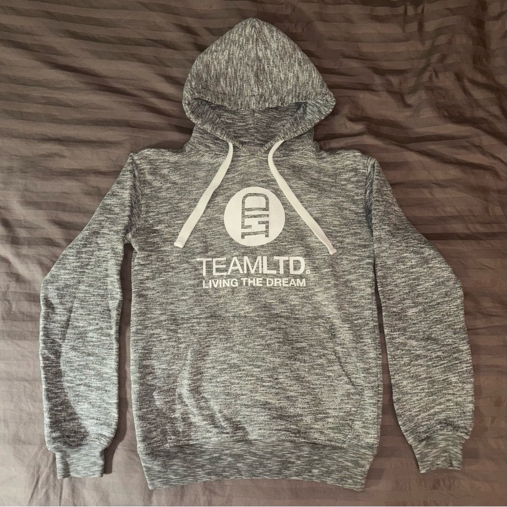 TEAMLTD. Women’s Classic Grey And White Hoodie
